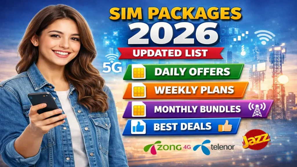 Updated List of All SIM Packages 2026 Updated List of All SIM Packages 2026